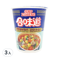 NISSIN 日清 合味道 辣海鮮杯麵 71g  3入