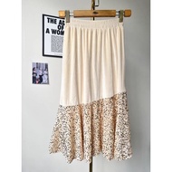 Women's long and wide sequin velvet Skirt