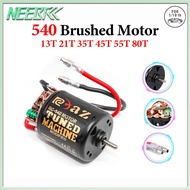 NEEBRC 540 Waterproof Brushed Motor 13T 21T 35T 45T 55T 80T For 1/10 RC Crawler 4WD Axial HSP Redcat