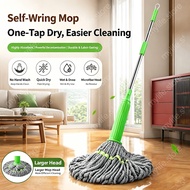 Mop Lantai Viral Dehydration Bamboo Fiber Self Twisting Rotating Mop Magic Spinning Mop Spiral Diri 