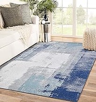 LUXE WEAVERS Abstract Blue 8x10 Area Rug