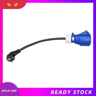 [ap4l43.] 1 Piece EV Charger Female Plug 3 Pins Adapter Waterproof Connection WallMount Socket 32A 1