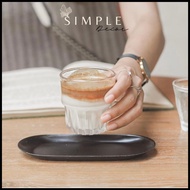 SIMPLEDECOR Ins Drinking Glass Cup Transparent Glass Whisky Glass Cup coffee glass cup espresso Ins 