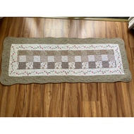 Quilt style kitchen rug