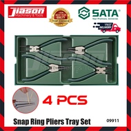 SATA 09911 4PCS Snap Ring Pliers Tray Set