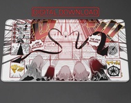 One Piece TCG - Imu Manga - Five Elders - White Playmat Design by ZD Digital for Custom Print