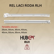 Pair of White RLH Drawer Rails Length 25cm 30cm 35cm 40cm 50cm / Drawer Rails