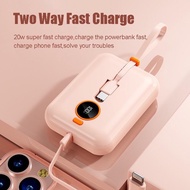 SG Ready Stock 66W Super Fast Charging Powerbank with build-in Cable