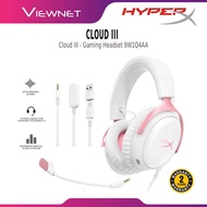 HYPER-X CLOUD III GAMING HEADSET SURROUND SOUND COMFORT DESIGN NOISE CANCELLING MIC WHITE PINK (9W1Q