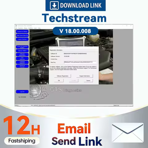 TIS Techstream 18.00.008 software Link and Active Code Work For MINIVCI/Openport 2.0/Otc scanner/V16