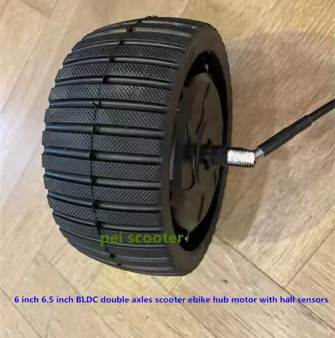 6.5 inch tyre dual axles brushless gear power scooter hub motor with hall sensors phub-65n