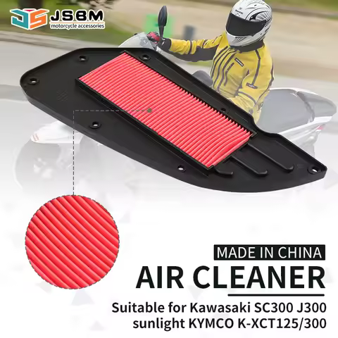 JSBM Motorcycle Air Filter Intake Cleaner For KYMCO DOWNTOWN 125 200i 300i 350i NIKITA SUPERDINK 300