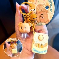 Hodepart พวงกุญแจน้องหมีเนย Butterbear พวงกุญแจน่ารัก  บัตเตอร์แบร์