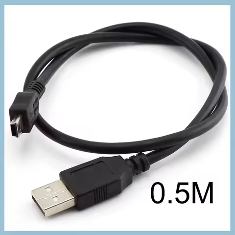 T-port 5pin Mini USB Data Charging Cable 0.3M 0.5M 1.5M 3M 5M USB 2.0 Fast Charger For MP3 MP4 Playe