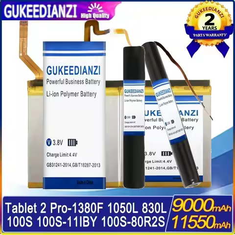 Batteries For Lenovo YOGA Tab 2 Pro-1380F/2-1050L/2-830L/For Lenovo Ideapad 100S 100S-11IBY 100S-80R