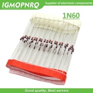 100pcs/lot.1N60P 1N60 DIP SCHOTTKY DIODE 45V Germanium Diode,TV FM Radio Detection New