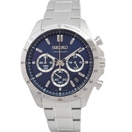 [Hot-selling in Japan] SEIKO Seiko SBTR011 watch Japanese limited edition blue face DAYTONA three-eye chronograph date steel band men's watch