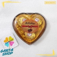 Ailisha Heart 3 Chocolate Heart-Shaped Chocolate / 4 Chocolate Block-Shaped Chocolate