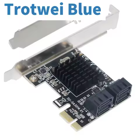 Marvell 88SE9215 PCIE to SATA Card PCI-E Adapter PCI Express to SATA3.0 Expansion Card 4Port SATA II