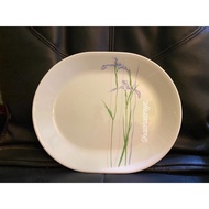 corelle oval platter 13 inch - shadow iris