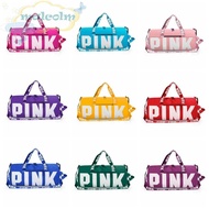 MALCOLM Pink Sports Gym Bag, Multifunction Victoria Secret Duffle Bag Pink, One Shoulder Crossbody Bag Waterproof Large Capacity Unisex Tote Handbag Sports