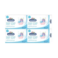 'พร้อมส่ง' W0015-1 KODOMO สบู่ก้อนเด็ก โคโดโม 75 กรัม 4 ก้อน LIONSOS ผลิตภัณฑ์อาบน้ำและดูแลผิวเด็ก ส