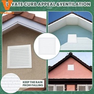 2pcs Attic Vents Gable Vents Aluminum Wall Vent Metal Shed Vent with Screen Mesh Square Vent Louver 