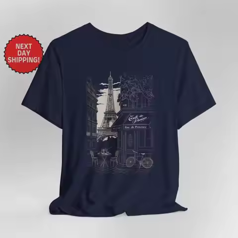 Paris Street Eiffel Tower T Shirt French C