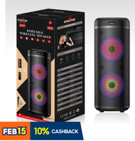 CXH.STORE NEW KINGSTER KST-7021 2x8.5" Portable Wireless Speaker P.M.P.O. 3000W BIG LOUD SPEAKER