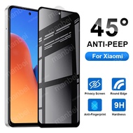 Xiaomi Mi 9T 10T 11T Redmi Note 13 12 11 10 9 Pro 12S 11S 10S 9S 12C 10C 9A 9C Poco M3 M4 M5 X3 X4 X5 F3 F4 F5 Full Privacy Anti Spy Glare Peeping Tempered Glass Screen Protector Film