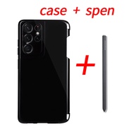 Samsung Galaxy S21 Ultra 5G S Pen SPEN S-PEN เคสโทรศัพท์มือถือสไตลัสใส S Pen สล็อตรวมทุกอย่างเคสใส่ป