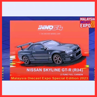 Inno64 Nissan Skyline GTR R34 Z-Tune Full Carbon Malaysia Diecast Expo 2023 Event Edition Inno64 R34