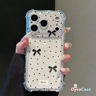 Polka Dot Ribbon Bow Clear Case For Redmi A7 Pro A5 A4 A3 Pro A3X A2 A1 Plus Y3 7 7A 6A 6 Pro Turbo 