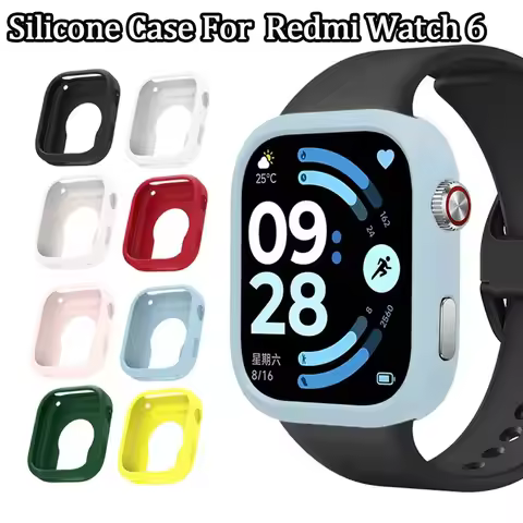 Screen Protective Case For Redmi Watch 6 Watch6 Cover Soft and Durable Silicone Hollow Protector Bum