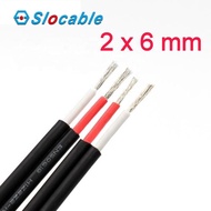 Slocable PV Cable Twin Core 2x6mm 2x 6mm PV-1F Solar Panel Cable