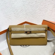 Hermes 愛馬仕kelly to go  淺棕、芝麻棕W刻