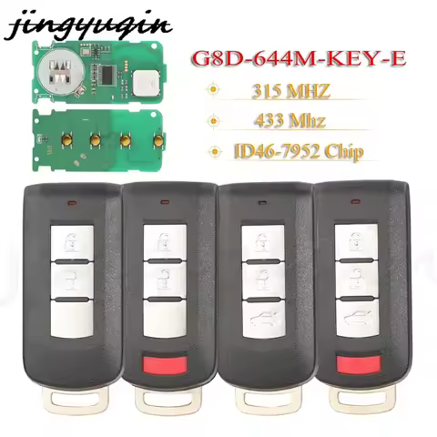 JYQ G8D-644M-KEY-E Remote Car Key 315/433MHz ID46 7952 For Mitsubishi Lancer Outlander ASX Galant RV