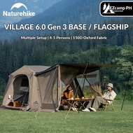 Naturehike VILLAGE 6.0 Gen 3 BASE / FLAGSHIP 4-5 Persons Automatic Cabin Tent Waterproof Outdoor