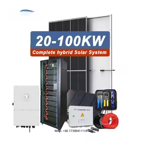 20Kva 20 Kva 50Kw 50Kw 125Kw 3 Phase 50Hz 380V Hybrid Solar Panel System Kit Full Set of Lithium Ion