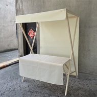 Market stall display rack, promotional price, market wooden canopy shelf, foldable wooden stand, nig