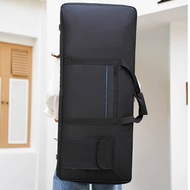61-Key Keyboard Bag Front Pocket 61 Key Keyboard Case Music Gear Zippered Oxford Cloth