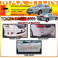TOYOTA CAMRY XV40 ACV40 FACELIFT 2009-2011 OE STYLE BODYKIT BUMPER SKIRT LIP OEM FRONT SKIRT SIDE SK