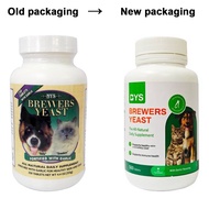 BYS Brewers Yeast Fortified With Garlic For Cat & Dog, repack 80pcs