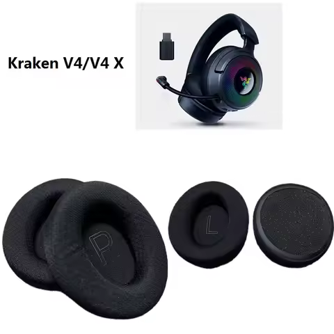 Original Ear pads for Razer Kraken V4/V4 X/V4 PRO Games Headphones replacement V4X Earmuff Ear cushi