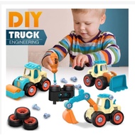 COLOURFUL DIY TRUCK Boleh Pasang & Buka Mechanic Truck Boys Mechanic Toys Mainan Mekanik Pasang Buka
