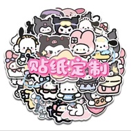 Stickers Custom Cartoon Anime Stickers Self-Print Peripheral Printing Waterproof Square Photo Custom