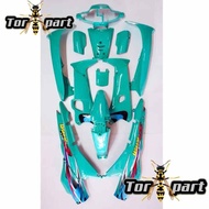 Body Alus Supra Fit Lama Warna Hijau Tosca 100cc Tahun 2004 (Sepaket)