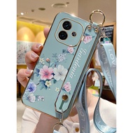Suitable for vivoiqooz9 Phone Case iqooz9turbo Protective Silicone Case 5g Small Fresh Fashion Flowe