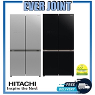 [Free Gifts & Disposal] Hitachi R-WB640V0MS [569L] French Door Bottom Freezer Inverter Fridge || Fre
