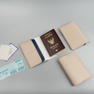 สลักชื่อฟรี! HILMYNA Passport Holder ปกใส่พาสปอร์ต ปกพาสปอร์ตหนัง ซองใส่พาสปอร์ต กระเป๋าพาสปอร์ต ใส่ได้ทุกประเทศ